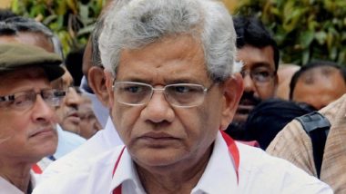 Amit Shah Visited BJP-Ruled Maharashtra and Karnataka, ‘Deliberately Skipped’ Kerala, Says Sitaram Yechury on Home Minister’s Aerial Flood Survey