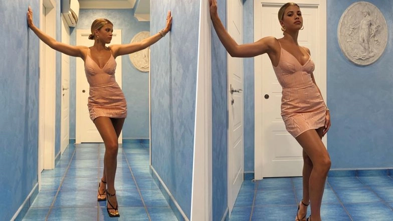 Yo or Hell No! Sofia Richie in Melon Mini Dress from Manning Cartel for Italian Staycation