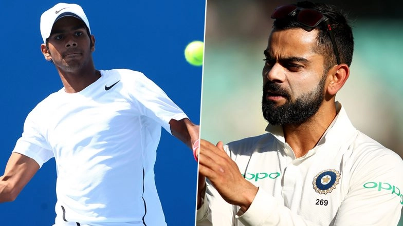 Virat Kohli Wishes Good Luck to Sumit Nagal Ahead of Indian Tennis Player’s Match Against Roger Federer in US Open 2019 (See Instagram Post)