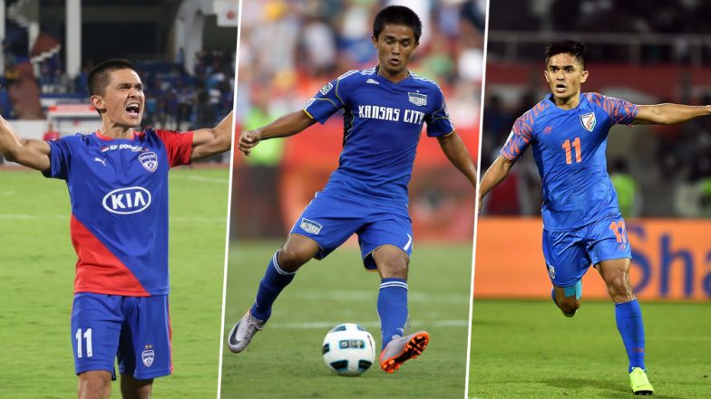 Sunil Chhetri Birthday: From Overtaking Lionel Messi to Beating Bhaichung Bhutia’s Record of Most League Goals; a Look at Some of the Records Held by ‘Captain Fantastic’
