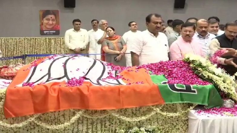 Sushma Swaraj Funeral Live News Updates: Mortal Remains at BJP ...