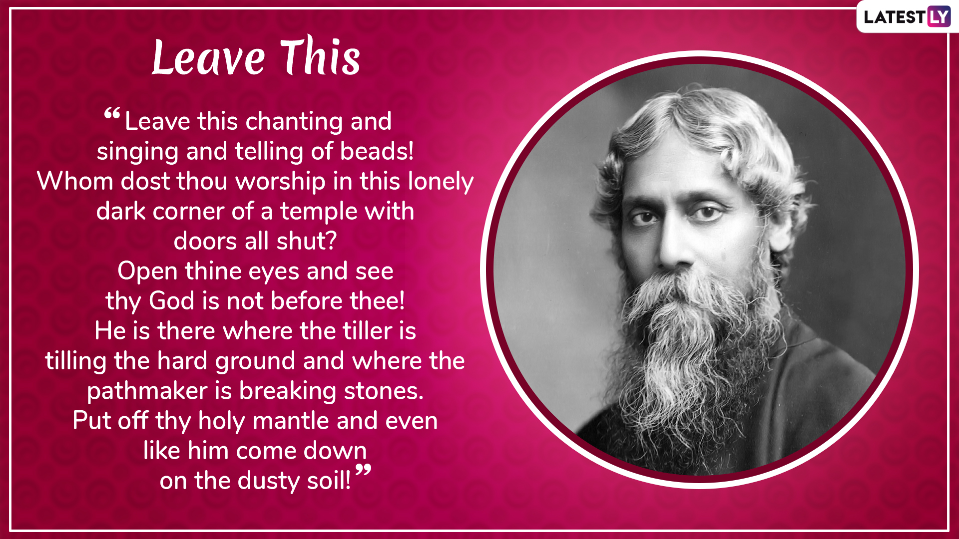 Rabindranath Tagore Death Anniversary: 5 Memorable Poems by the ...