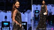 LFW Winter/Festive 2019: Rakul Preet Singh Mesmerises in a Black Ensemble as Showstopper for Nachiket Barve at Lakme Fashion Week (View Pics)
