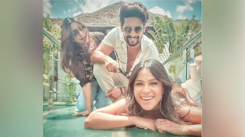 Jamai Raja 2.0: Ravi Dubey Shares Pic With Co-Star Nia Sharma as They Frolic on the Sets at Picturesque Pondicherry