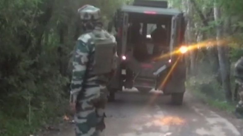 Jammu And Kashmir: Exchange of Fire Underway Between Terrorists & Security Forces in Shopian