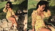 Yo or Hell No! Vanessa Hudgens&rsquo; Floral Yellow Beaumont Mini Dress for Her Italian Getaway