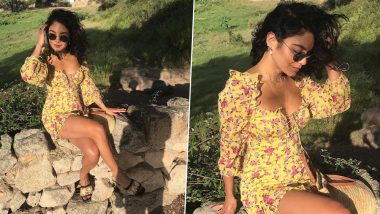 Yo or Hell No! Vanessa Hudgens’ Floral Yellow Beaumont Mini Dress for Her Italian Getaway