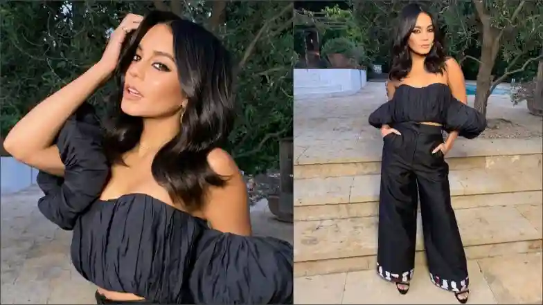 Vanessa Hudgens In All Black For The Weedmaps Museum Of Weed
