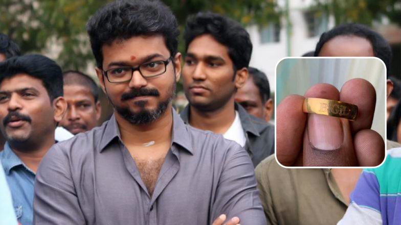 Thalapathy Vijay Surprises Bigil Team by Gifting Engraved Gold Rings! (View Pics)