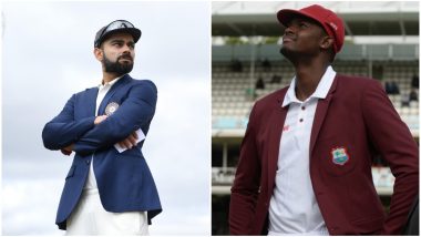 Live Cricket Streaming of India vs West Indies 1st Test Match 2019 Day 1 on DD Sports and SonyLiv: Check Live Cricket Score, Watch Free Telecast of IND vs WI on TV and Online