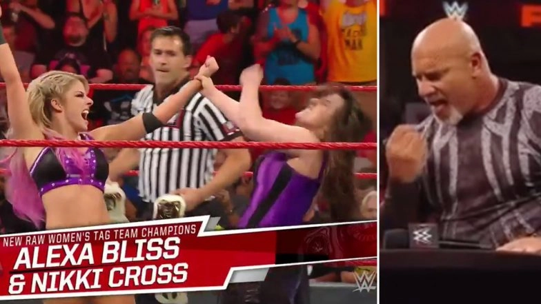 WWE Raw Aug 5, 2019 Results and Highlights: Goldberg to Face Dolph Ziggler at SummerSlam; Alexa Bliss and Nikki Cross Become New Women's Tag Team Champion (Watch Videos)