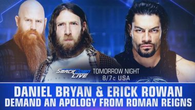 WWE SmackDown Aug 27, 2019 Live Streaming & Preview: Daniel Bryan & Eric Rowans To Demand an Apology From Roman Reigns; King of the Ring Tournament Continues