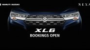 Maruti Suzuki XL6 MPV Bookings Now Open at Rs 11,000 Via Nexa Showrooms
