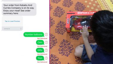 Zomato Delivered Toys to a Little Boy Who Messaged Them to Send Gifts, Internet Can't Stop Awwing!