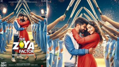 The Zoya Factor Poster: Sonam Kapoor and Dulquer Salmaan’s Romance Gets a Sporty Twist (See Pic)