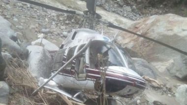 Uttarakhand: Helicopter Engaged in Relief Works Makes Emergency Landing in Uttarkashi