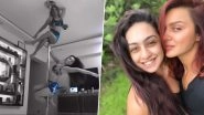 After Naked Yoga, Abigail Pande and Aashka Goradia&rsquo;s Sexy Pole Dance in Perfect Sync Makes Jaws Drop (Watch Video)