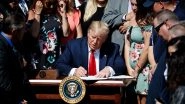 US President Donald Trump Signs 'Bipartisan Budget Act of 2019' to Boost Spending