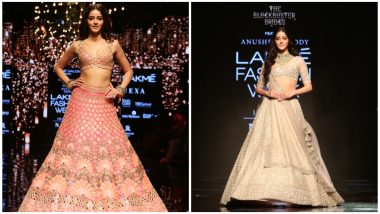 LFW Winter/Festive 2019: Ananya Panday Carries Two Bridal Looks for Anushree Reddy and Arpita Mehta Looking Gorgeous AF (See Pics)