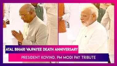 Atal Bihari Vajpayee 1st Death Anniversary: President Ram Nath Kovind, PM Narendra Modi Pay Tribute