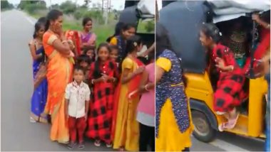 Telangana Cop Shares Video of 24 Passengers Travelling in One Autorickshaw; Twitterati Calls for Better Public Transport System