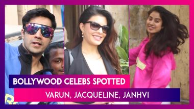 Bollywood Celebs Spotted: Varun Dhawan, Jacqueline, Janhvi, Arjun & Boney Kapoor Seen In The City