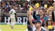 David Warner Gets Booed After his Dismissal, Fans Show Sandpaper to the Australian Opener During the 1st Ashes 2019 Test (Watch Video)