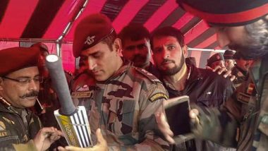 MS Dhoni's Picture from Kashmir Goes Viral As he Joins Indian Army for his Two-Week Stint, See Photo