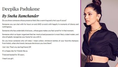 Not Just You, Deepika Padukone Too 'Steals' Shampoos From Hotels! Best Friend Sneha Ramchander Spills The Beans Ahead of Friendship Day!