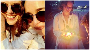 Game of Thrones Actresses Emilia Clarke and Rose Leslie Get Robbed by Monkeys on Their Indian Vacation (See Pics)