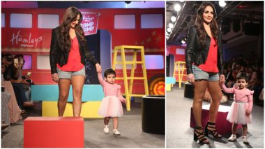 LFW Winter/Festive 2019 Day 5: Esha Deol Teams Up with Daughter Radhya Takhtani for the Most Adorable Walk at Lakme Fashion Week (See Pics)