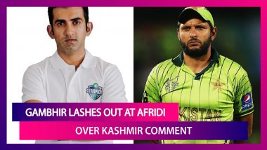 Gautam Gambhir Lashes Out At Shahid Afridi Over His Tweet On Kashmir, Says Some People Never Grow Up