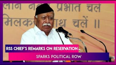 Political Firestorm After RSS Chief Mohan Bhagwat Calls For Talks On Reservation