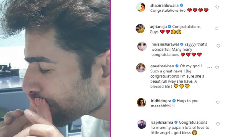 Jay Bhanushali and Mahhi Vij Become Parents to Baby Girl; TV Celebs Pour in Congratulatory Messages for the Couple (View Pic)