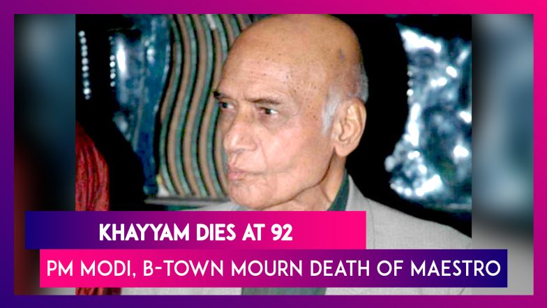 Legendary Music Composer Khayyam Dies At 92, PM Modi, Bollywood Mourn His Death