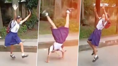 Sports Minister Kiren Rijiju Has an EPIC Reaction to TikTok Video of Students Somersaulting In School Uniforms