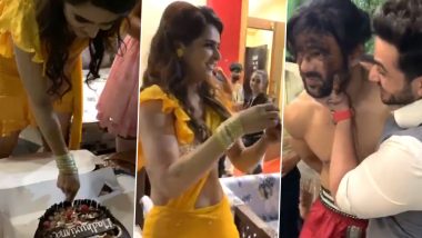 Nach Baliye 9: Madhurima Tuli Celebrates Her Birthday on the Sets of Salman Khan’s Dance Show, Takes Sweet Revenge on Her Ex-Boyfriend Vishal Aditya Singh (Watch Video)