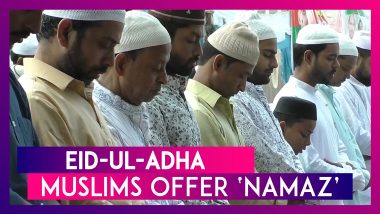 Eid-Ul-Adha: Celebrations Begin, Azam Khan, Mukhtar Naqvi Offer Namaz, Drones Used For Security