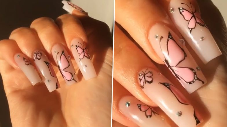 Kylie Jenner Butterfly Nail Art: Here’s How You Can Get the Dainty Manicure at home(Watch Tutorial Video)