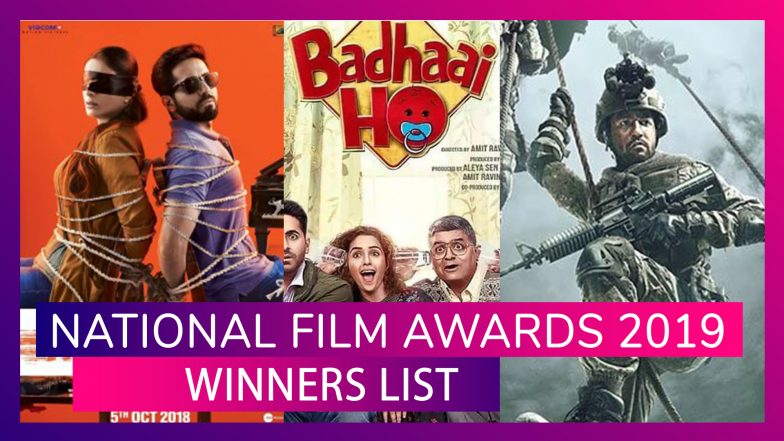 National Film Awards 2019 Winners List: Ayushmann Khurrana&rsquo;s Andhadhun, Vicky Kaushal&rsquo;s Uri Win Big
