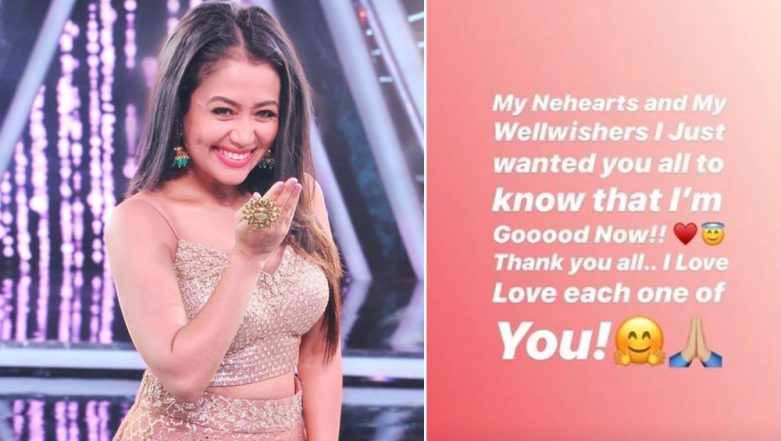 781px x 441px - Neha Kakkar Assures Fans of Her Well Being After Penning Down Letter About  'Ending Life'! | ðŸŽ¥ LatestLY
