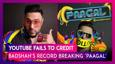 Rapper Badshah’s Latest Single ‘Paagal’ Breaks Records, Youtube Fails To Acknowledge The Achievement