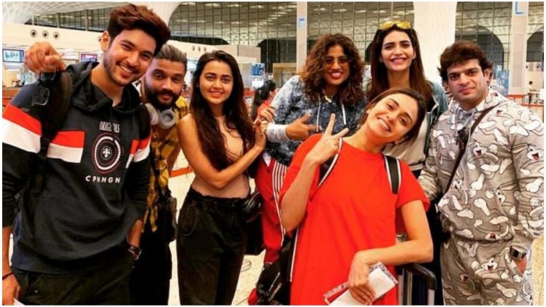 Khatron Ke Khiladi 10: Karan Patel, Karishma Tanna, Tejasswi Prakash and Others Jet Off to Bulgaria for Rohit Shetty’s Stunt Reality Show (View Pics)