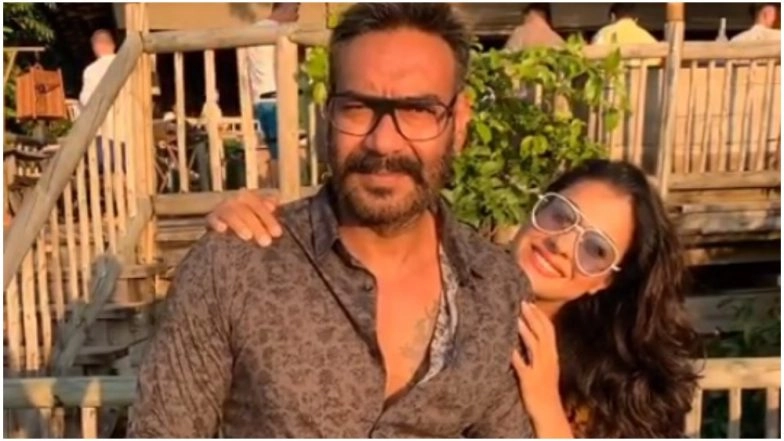 On Kajol’s Birthday, Ajay Devgn Indulges in a Cute Husband-Wife Banter With the Actress (View Pic)