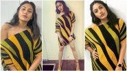 Sanjivani 2 Actress Surbhi Chandna&rsquo;s Asymmetric Off-Shoulder Dress Is All We Need in This Mucky Monsoon!