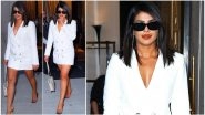 Priyanka Chopra Jonas Slays In a White Mini Length Reformation Maxwell Dress (View Pics)