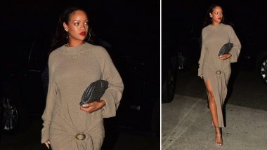 Yo or Hell No: Rihanna Picks a Nanushka Maxi Dress for her Summer Night Outing in Santa Monica