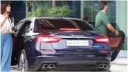 Sushant Singh Rajput&rsquo;s Maserati Quattroporte Steals the Spotlight from Him and Rumoured GF Rhea Chakraborty (View Pics)