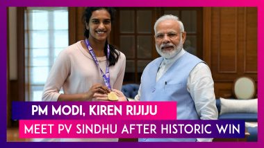 Narendra Modi, Kiren Rijiju Meets World Champion PV Sindhu After Historic Win At BWF Championship
