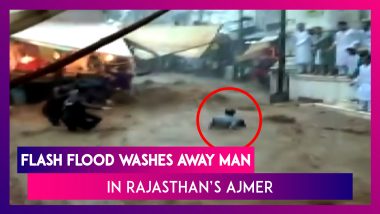 Rajasthan: Flash Flood Washes Away Man In Ajmer